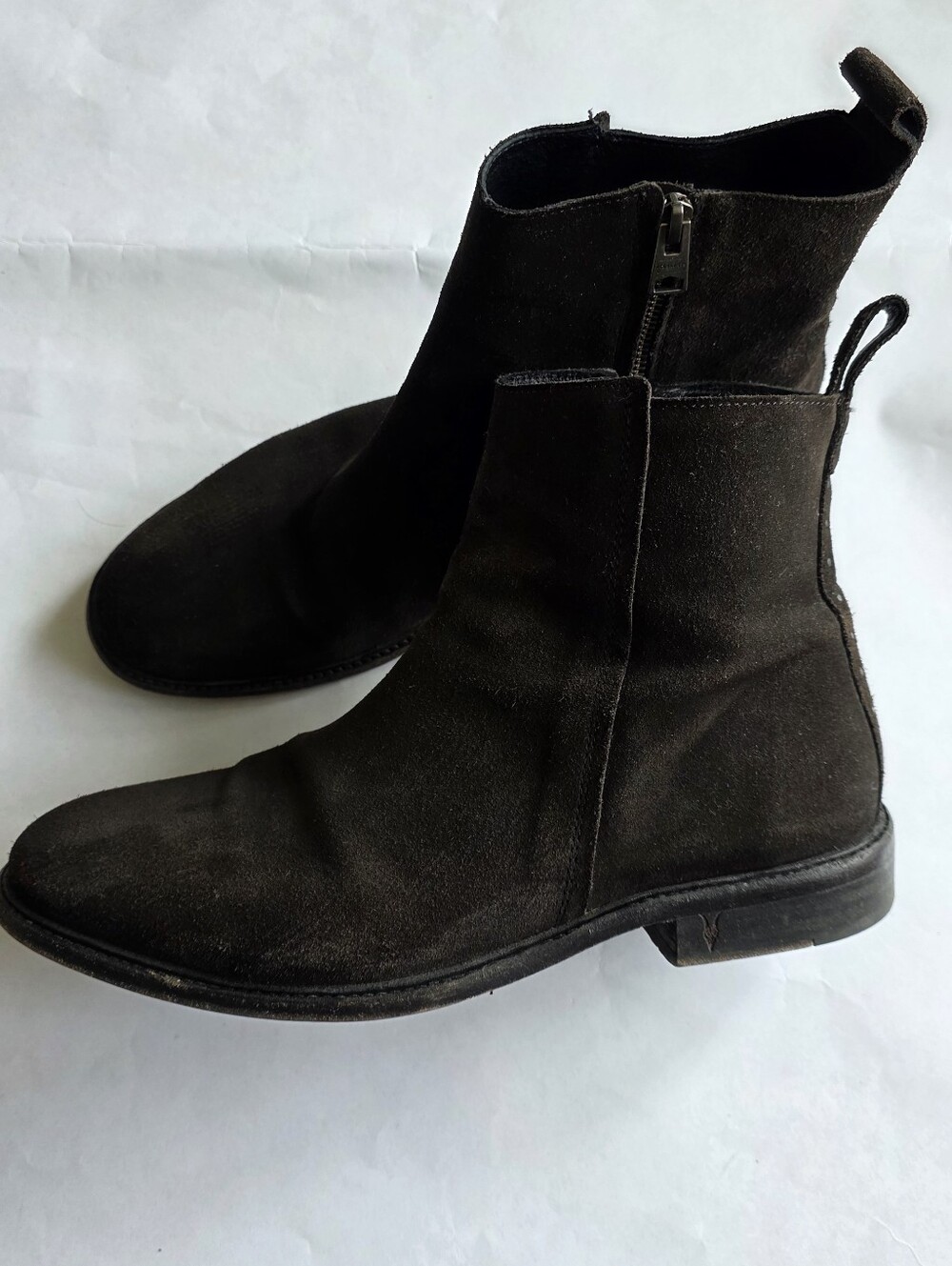 AllSaints Suede Zip Boots – Men's EU 44 (US ~11)